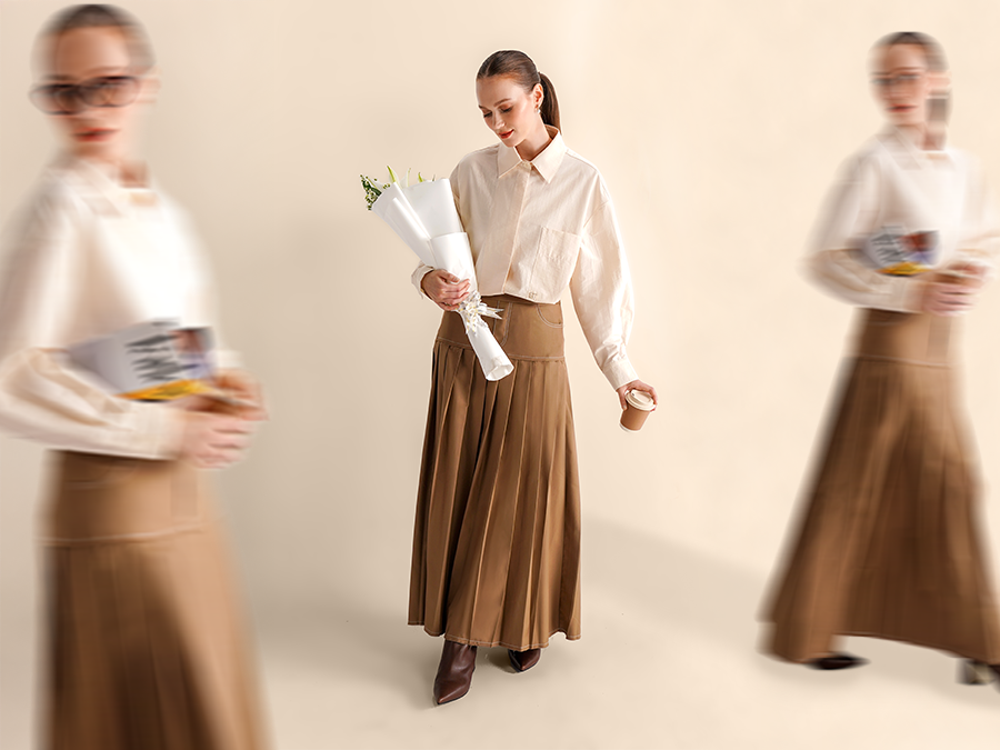 6 Gaya OOTD Baju Cokelat Wanita untuk Tampil Stylish